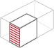 clipart illustration of a unit outlined in proportion of its size