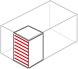 clipart illustration of a unit outlined in proportion of its size