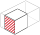 clipart illustration of a unit outlined in proportion of its size